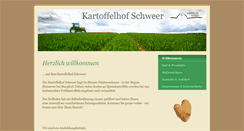 Desktop Screenshot of kartoffelhof-schweer.de